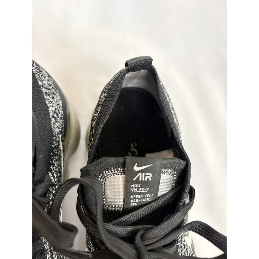 Nike Air VaporMax Flyknit 3 Oreo Sneakers Black White Womens Size 9 AJ6900-002